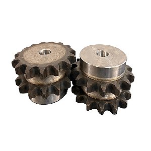 Engrenagem Dupla ASA 80 15Z C/Tratamento Térmico nos Dentes
