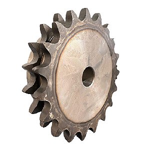 Engrenagem Dupla ASA 80 19Z C/Tratamento Térmico nos Dentes