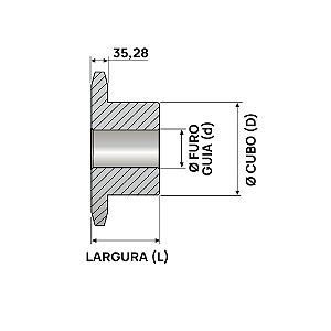 Engrenagem Simples ASA 180 16Z