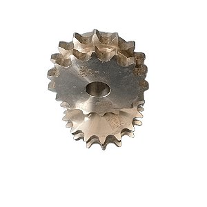 Engrenagem Dupla Inox 304 ASA 40 16Z