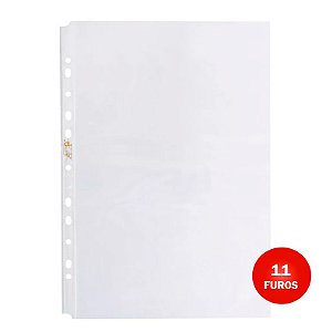 Envelope Plástico ACP A-4 11 Furos Tarja Branca P-40
