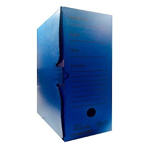 Arquivo Morto Polionda Ofício Golden Kraft Azul