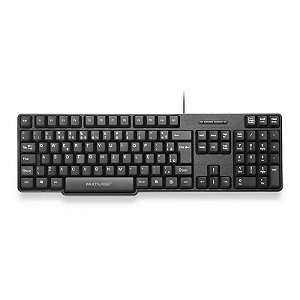 Teclado Multilaser Básico Slim Preto PS2  - TC225
