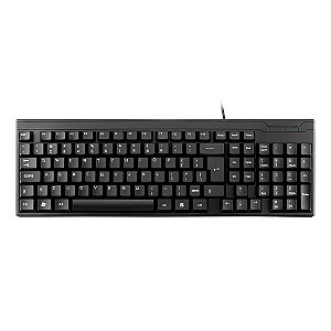 Teclado Multilaser Básico Slim Preto USB  - TC125