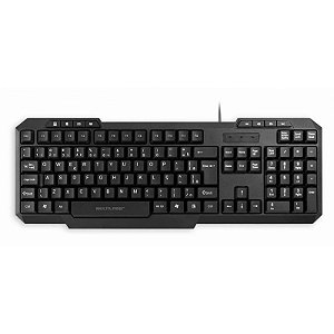 Teclado Multimídia USB Preto Multilaser- TC206