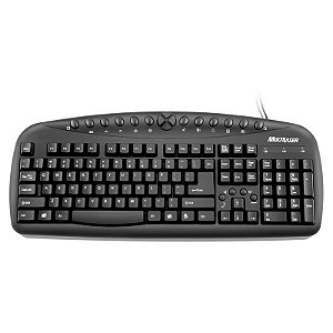 Teclado Multilaser Super Multimídia Preto USB - TC081