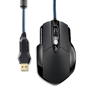 Warrior Gamer Mouse Laser 6 Botões 3200 DPI Preto USB - MO191