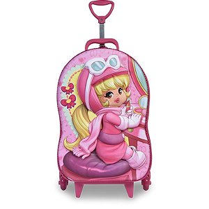 Mochila 3D Maxtoy 3 Rodinhas Charminho Camarim 2816AM18
