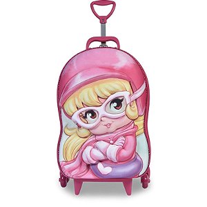 Mochila 3D Maxtoy 3 Rodinhas Charminho Light 2816BM18