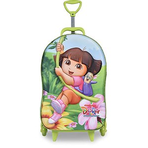 Mochila 3D Maxtoy 3 Rodinhas Dora Aventureira 2822BM18