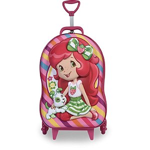 Mochila 3D Maxtoy 3 Rodinhas Moranguinho Pets 2870AM18