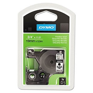Fita Nylon D1 Rotulador Dymo LM 19 MM X 3.5 M Preto/Branco Ref.: 16954