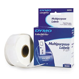 Etiqueta Impressora Dymo LW 2.5cm X 2.5cm 1 Rolo C/ 750 Etiquetas Ref.: 30332