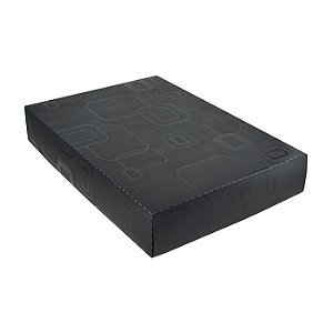 Caixa Organizadora Dello Padrão Camisa Preta 2174-P