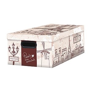 Caixa Organizadora Dello Mundi Media Paris Vermelha 2183-U