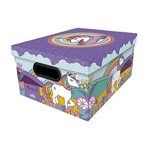 Caixa Organizadora Dello Média Kids Unicórnio 2195-01