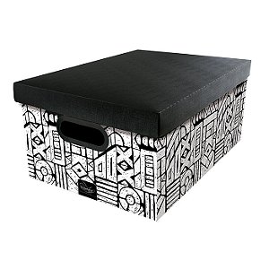 Caixa Organizadora Dello Média Estampada Tribal 2196-04
