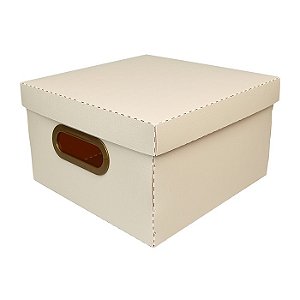 Caixa Organizadora Linho Dello Pequena Rosa Claro 2204-W