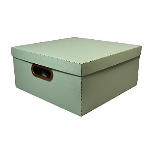 Caixa Organizadora Linho Dello Grande Verde Escuro 2206-V1