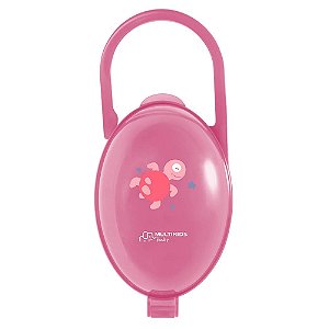 Porta Chupeta Menina Multilaser Baby Bb142