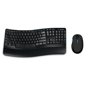 Teclado e Mouse sem Fio Sculp Comfort USB Preto Microsoft - L3V00005