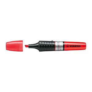Marca Texto Stabilo Luminator Vermelho  c/ 5 Unidades