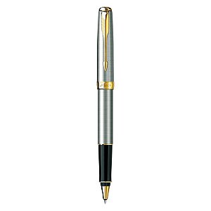 Caneta Roller Ball Parker Sonnet Aço Inox GT S0809130