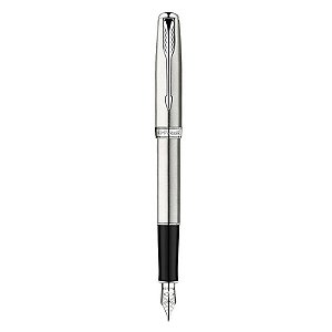 Caneta Tinteiro Parker Sonnet Aço Inox CT S0809220