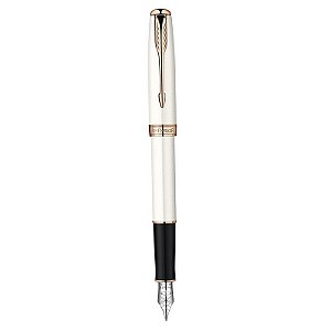 Caneta Tinteiro Parker Sonnet Branco CT S0947370