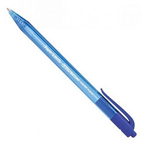 Caneta Retrátil Esferográfica Paper Mate Kilometrica 100 Rt Azul