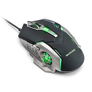 Mouse Gamer 2400 DPI Preto e Grafite Warrior - MO269