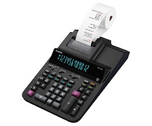 Calculadora com Bobina 12 Dígitos 3.5 Lin/Sec Display LED Bivolt Preta CASIO DR-120R-BR-B-E-DC