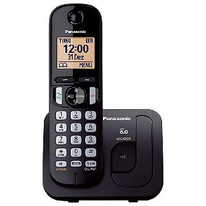 Telefone Sem Fio KX-TGC210LBB ID Panasonic