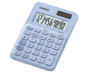 Calculadora de Mesa 8 Dígitos Big Display Azul Claro CASIO MS-7UC-LB-N-DC
