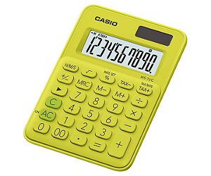 Calculadora de Mesa 8 Dígitos Big Display Verde CASIO MS-7UC-YG-N-DC