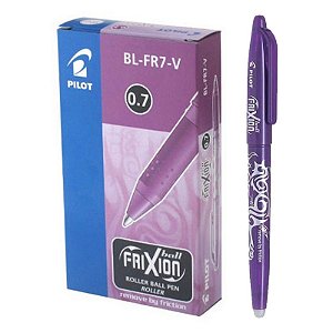 Caneta Esferográfica Pilot BL-FR7 Frixion Ball Violeta CX C/ 12 Un
