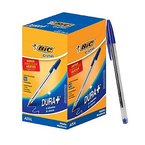 Caneta Esferográfica BIC Cristal 1.0 Azul CX C/ 50 Un