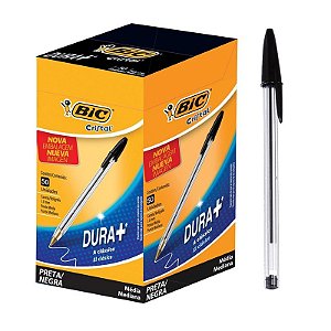 Caneta Esferográfica BIC Cristal 1.0 Preta CX C/ 50 Un