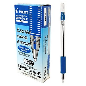 Caneta Esferográfica Pilot BP-S Grip 0.7 Azul CX C/ 12 Un