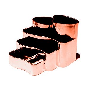 Porta Lápis Dellocollor Metalizado Rose Gold 3005.RG