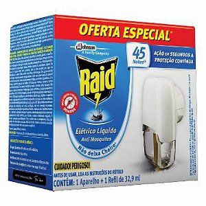 Inseticida Raid 45N Ap+Refil 32,9ml Oferta Especial