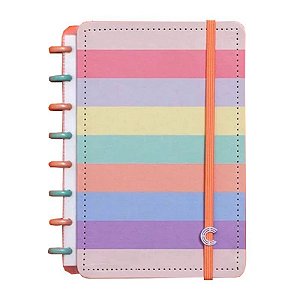 Caderno Inteligente Arco-Íris Pastel CIGD4060 Grande - 28 x 21,5 cm