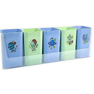 Kit Mundo Da Lua C/5 Porta Objetos 2191.Ss