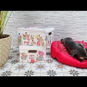 Caixa Organizadora Dello Media Filhos De Pelos Cachorros/Gatos 2214.S