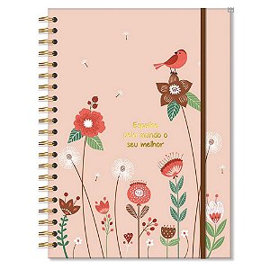 Caderno Universitário 96 Folhas Jardim Fina Ideia 2336