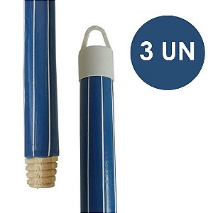 Cabo de Madeira 1,20m Plastificado C/ Rosca 3 UN