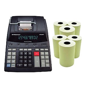 Calculadora PR5000T Térmica Procalc + 6 Bobinas 57mmx22m