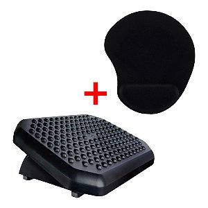 Kit Pad Mouse C/Apoio Punho + Apoio para os Pés