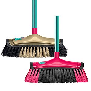 Kit Vassoura Noviça com 2 Modelos - 01 Piso Delicado e 01 Varry 1000