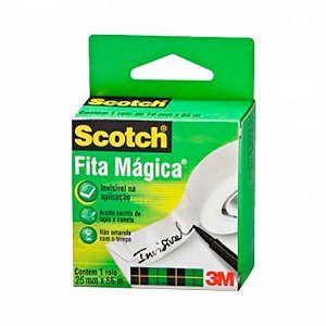 Fita adesiva mágica 25x65 3M Scotch 810